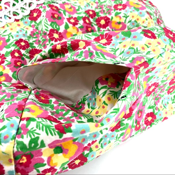 Lilly Pulitzer Pink Green Yellow Floral Print Tawney Style Skort - Picture 4 of 8